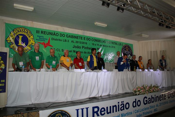  III Reunião de Gabinete e do Conselho Distrital LB-3 – 18,19-03-2016 EM JOÃO PINHEIRO MG