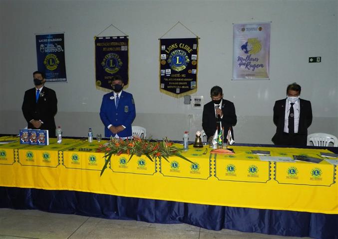  VISITA DO GOVERNADOR DO DISTRITO LB-3 CL AIRTON PINHAL E CAL ABADIA PINHAL AO LIONS CLUBE DE ABAETÉ NO DIA 29 DE MAIO DE 2020 – REUNIÃO E POSSE DE NOVO SÓCIO