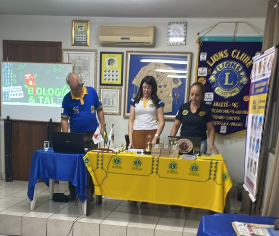  REUNIÃO DE SERVIÇO DO LIONS CLUBE DE ABAETÉ DR. AVELINO DIRINO ARRUDA, NO DIA 04 DE SETEMBRO DE 2025